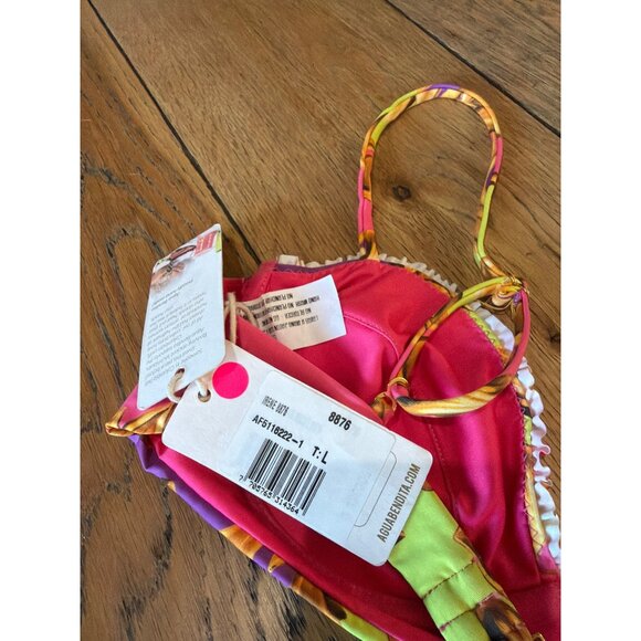 Agua Bendita X REVOLVE Irene Bikini Top & Lily Bikini Bottom Fuchsia Roche Women - Picture 13 of 13
